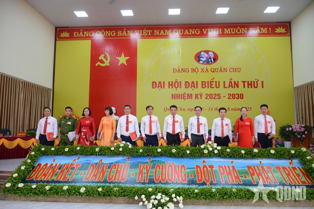 Đảng bộ xã Quân Chu (tỉnh Thái Nguyên) tổ chức Đại hội lần thứ I, nhiệm kỳ 2025-2030